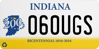 IN license plate 060UGS