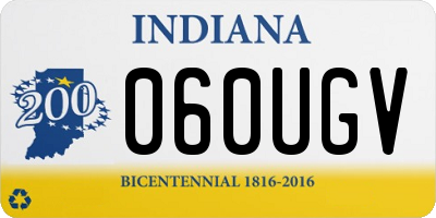 IN license plate 060UGV