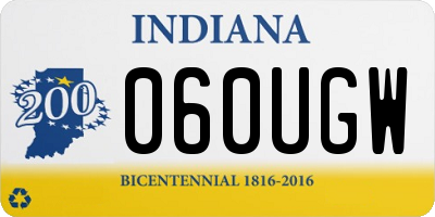 IN license plate 060UGW