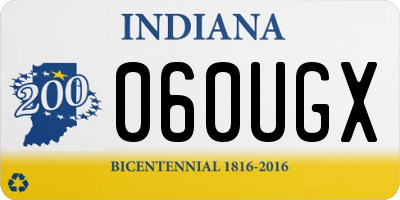 IN license plate 060UGX