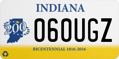 IN license plate 060UGZ