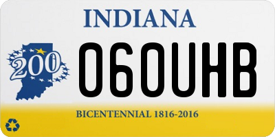 IN license plate 060UHB