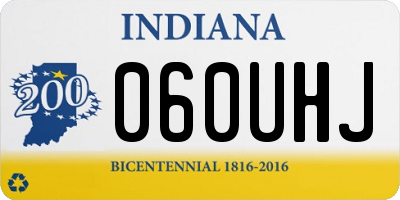 IN license plate 060UHJ