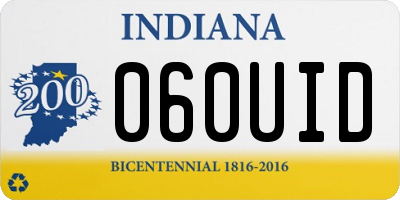 IN license plate 060UID