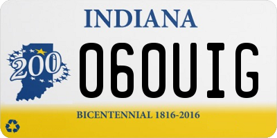 IN license plate 060UIG