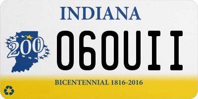 IN license plate 060UII