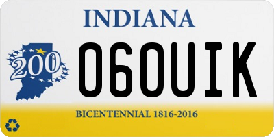 IN license plate 060UIK