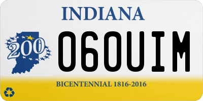 IN license plate 060UIM