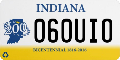 IN license plate 060UIO
