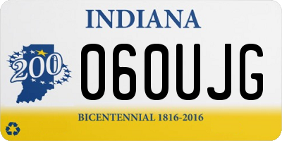 IN license plate 060UJG