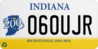 IN license plate 060UJR