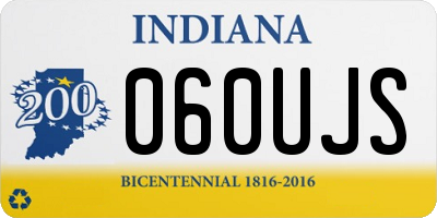 IN license plate 060UJS