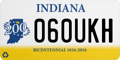 IN license plate 060UKH