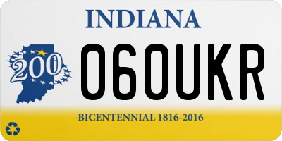 IN license plate 060UKR