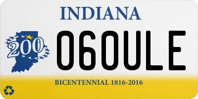 IN license plate 060ULE