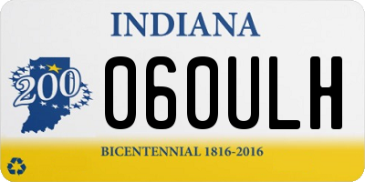 IN license plate 060ULH