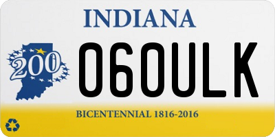 IN license plate 060ULK