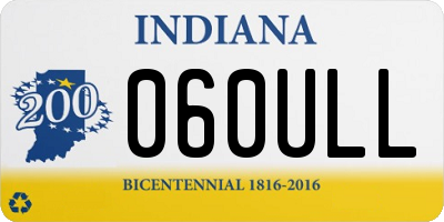 IN license plate 060ULL
