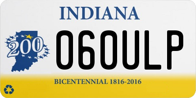 IN license plate 060ULP