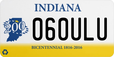 IN license plate 060ULU