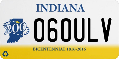 IN license plate 060ULV