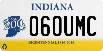 IN license plate 060UMC