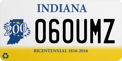 IN license plate 060UMZ