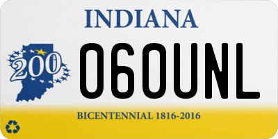 IN license plate 060UNL