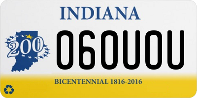 IN license plate 060UOU