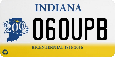 IN license plate 060UPB