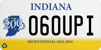 IN license plate 060UPI