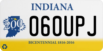 IN license plate 060UPJ