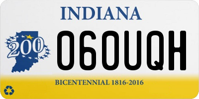 IN license plate 060UQH