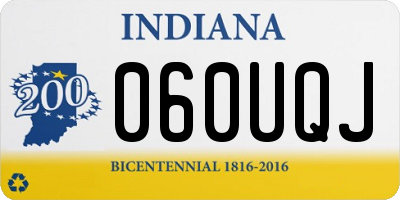 IN license plate 060UQJ