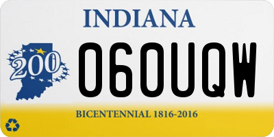 IN license plate 060UQW