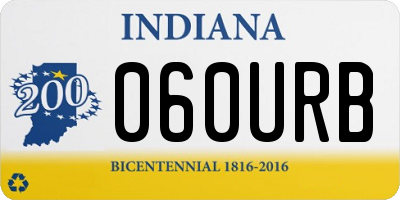 IN license plate 060URB