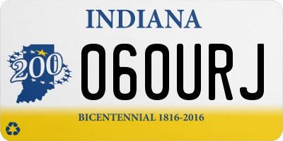 IN license plate 060URJ