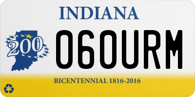 IN license plate 060URM