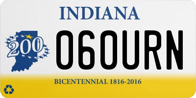 IN license plate 060URN