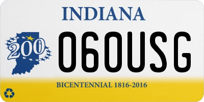 IN license plate 060USG