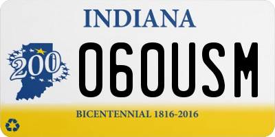 IN license plate 060USM