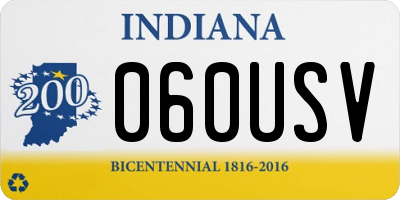 IN license plate 060USV
