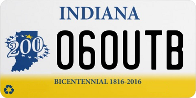 IN license plate 060UTB