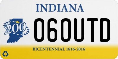 IN license plate 060UTD