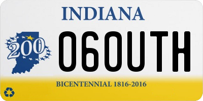 IN license plate 060UTH