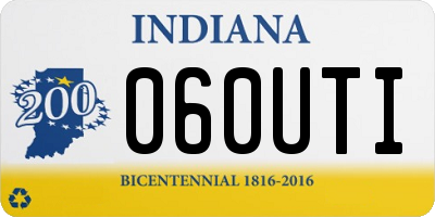 IN license plate 060UTI