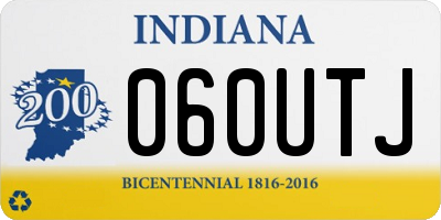 IN license plate 060UTJ