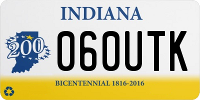 IN license plate 060UTK