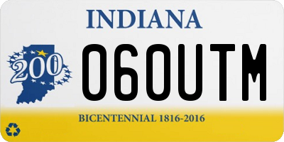 IN license plate 060UTM