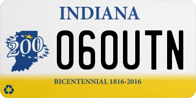 IN license plate 060UTN